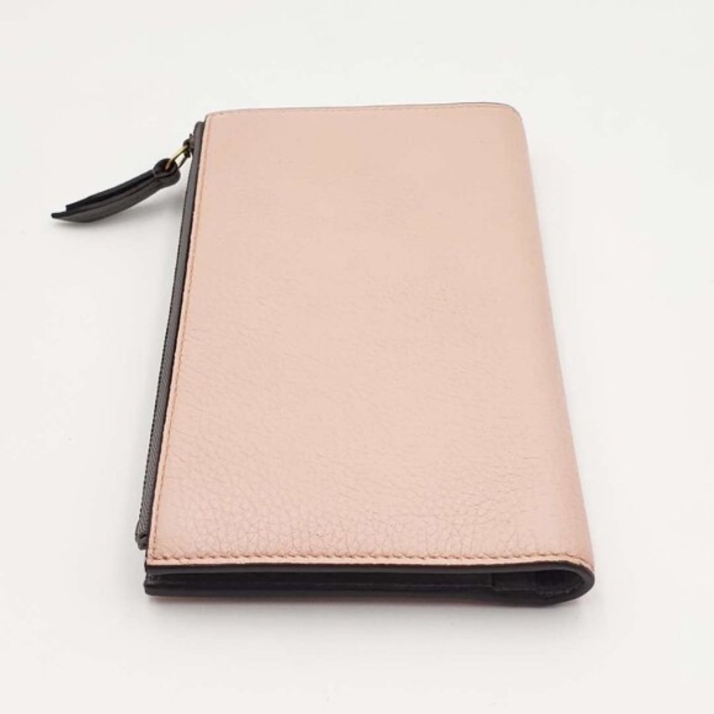 Authentic Gucci Bee Logo Pink Leather Zip Wallet Clutch|Luxury Designer Wristlet - Picture 8 of 15